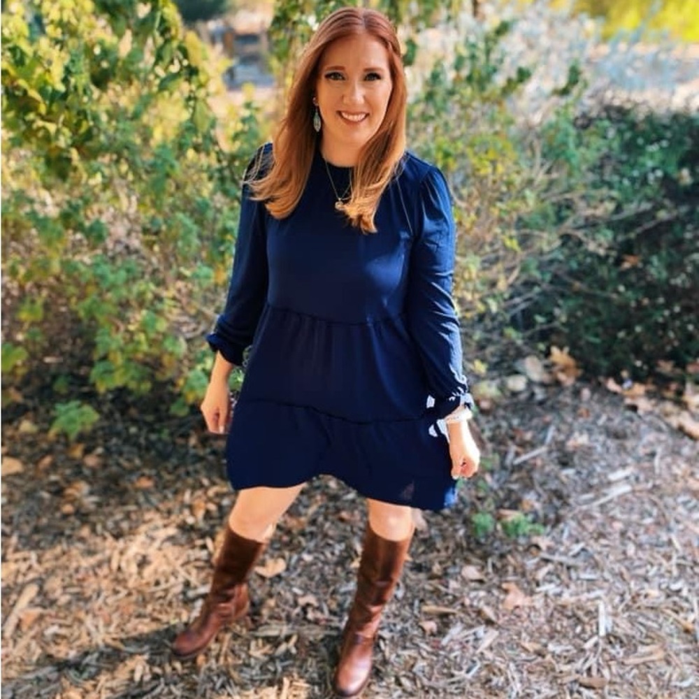 COPY - NWT - LuLaRoe Annabelle Dress - Navy Blue - XL